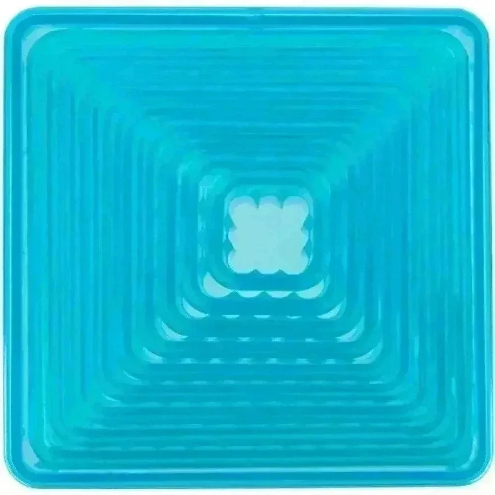 3/$25🔥Ate 9-Piece Plastic Fluted Square Cu - Picture 4 of 8